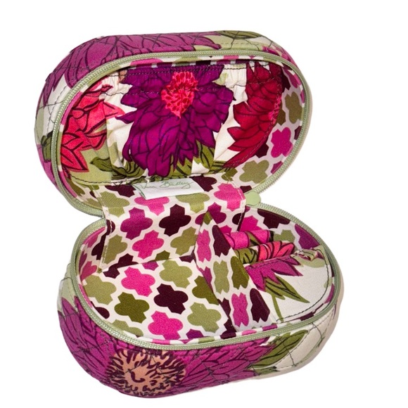 💥FINAL VERA BRADLEY jewelry zip travel case hard luggage shell - Picture 7 of 8